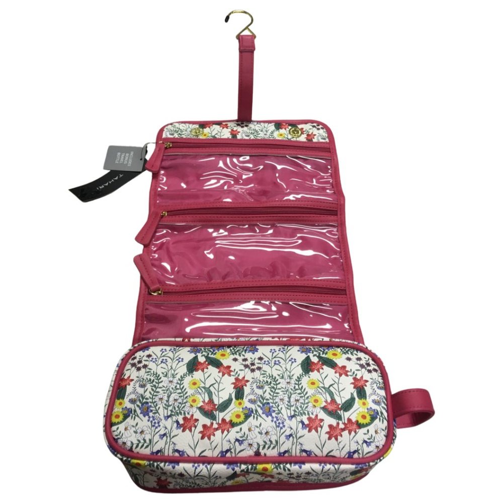 TAHARI Hanging Cosmetic Travel Bag Case Makeup